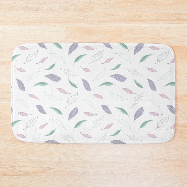 Item preview, White and Pastel Modern Gum Leaf Pattern designed and sold by CJAura by Claire Jane Johnson.