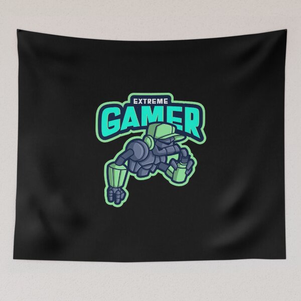 Item preview, Extreme Gamer with Angry Robot designed and sold by PRIVARSHU.