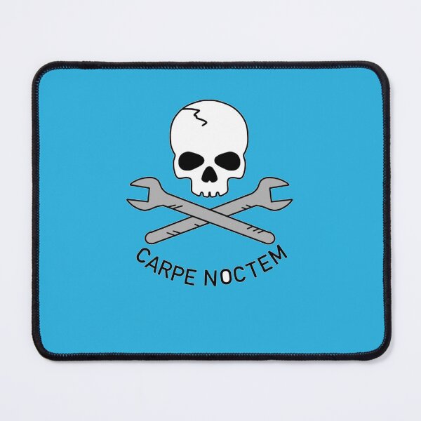 Item preview, CARPE NOCTEM SKULL Sticker designed and sold by bjornnordbeck.