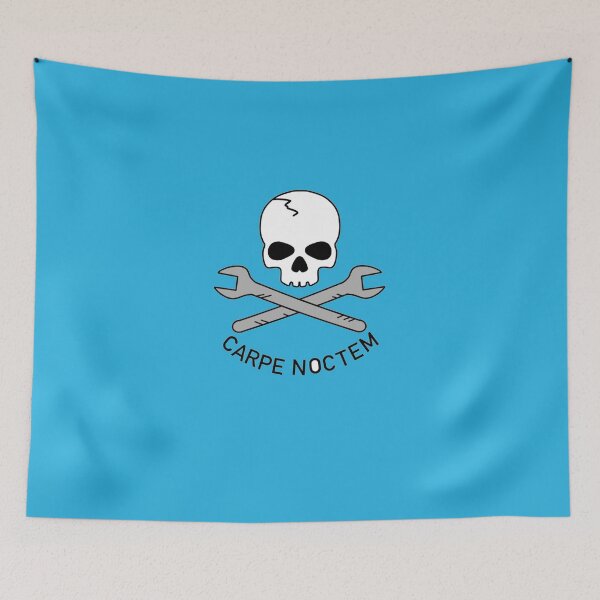 Item preview, CARPE NOCTEM SKULL Sticker designed and sold by bjornnordbeck.