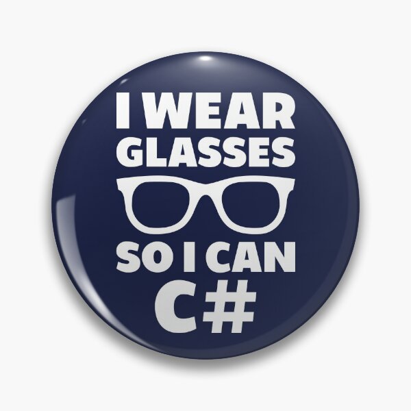 Item preview, I Wear Glasses So I Can C# designed and sold by TashaVector.