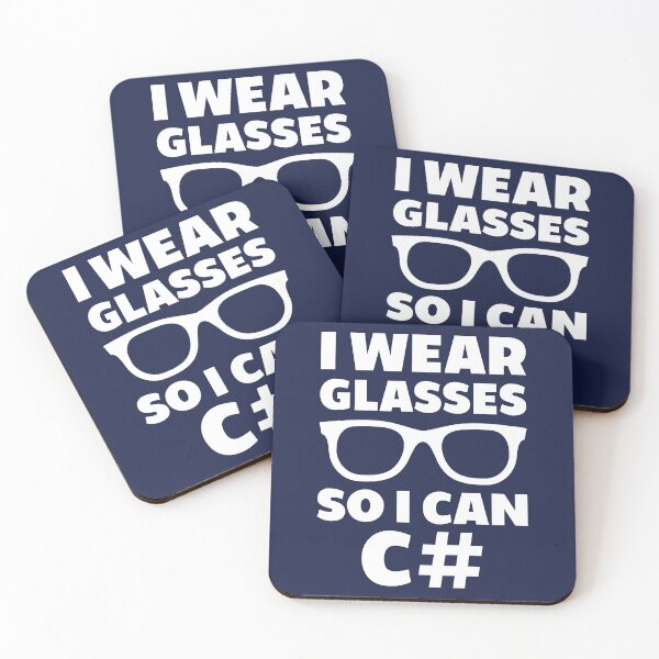 Item preview, I Wear Glasses So I Can C# designed and sold by TashaVector.