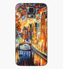 Funda/vinilo para Samsung Galaxy AMSTERDAM - CANAL NOCTURNO - Leonid Afremov