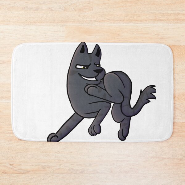 Item preview, Smug Black Cat Jump designed and sold by DolmanceWorks.