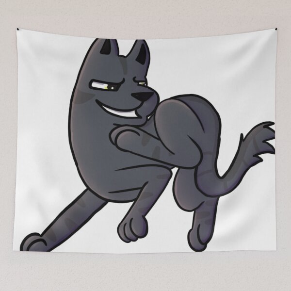 Item preview, Smug Black Cat Jump designed and sold by DolmanceWorks.