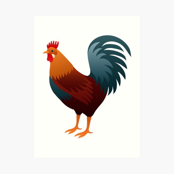  Ayam  Jago Art Print by olsashop Redbubble