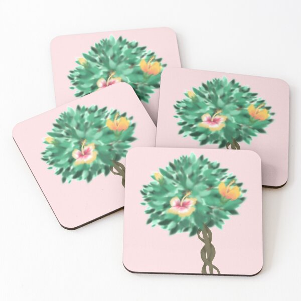 Item preview, Hibiscus Tree (pink) designed and sold by BerryShyKittens.