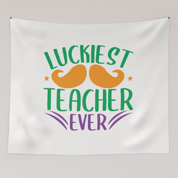 Item preview, Luckiest Teacher Ever designed and sold by AuroraApparel.