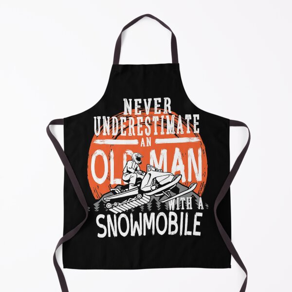 Item preview, NEVER UNDERESTIMATE AN OLD MAN SNOWMOBILE designed and sold by Anderson456.
