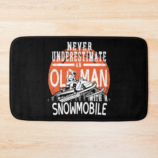 Item preview, NEVER UNDERESTIMATE AN OLD MAN SNOWMOBILE designed and sold by Anderson456.