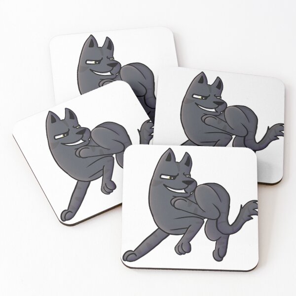 Item preview, Smug Black Cat Jump designed and sold by DolmanceWorks.
