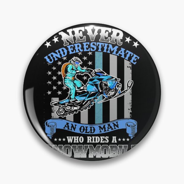 Item preview, NEVER UNDERESTIMATE AN OLD MAN - SNOWMOBILE designed and sold by Anderson456.