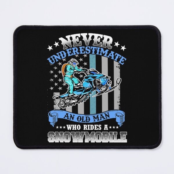 Item preview, NEVER UNDERESTIMATE AN OLD MAN - SNOWMOBILE designed and sold by Anderson456.