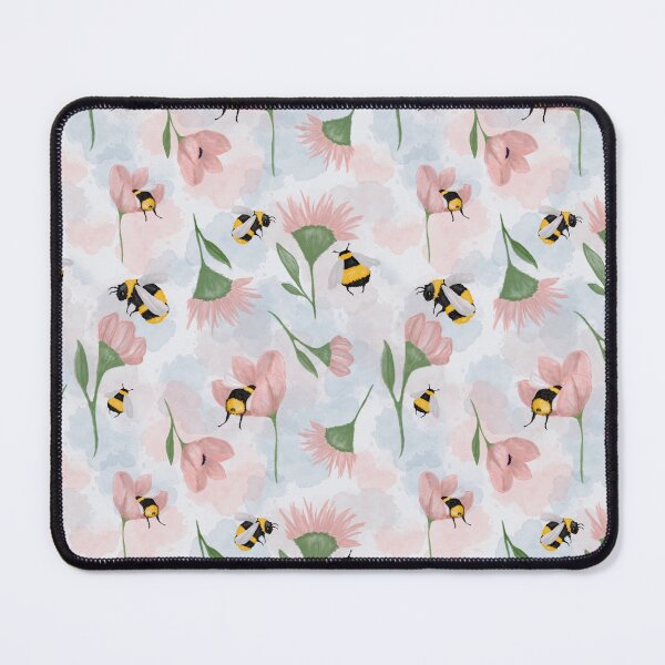 Item preview, Bumble Bee Flower Pattern designed and sold by Lena Pfitzner.