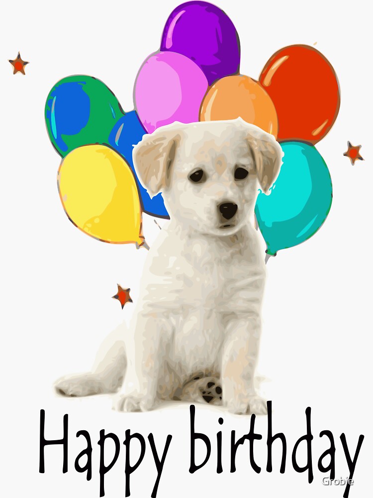 "Nickname "Happy Birthday"" Sticker for Sale by Grobie Redbubble