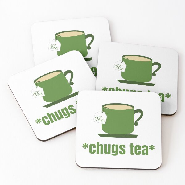 Item preview, *Chugs Tea* Funny Tea Meme designed and sold by Nathalie Aynié.