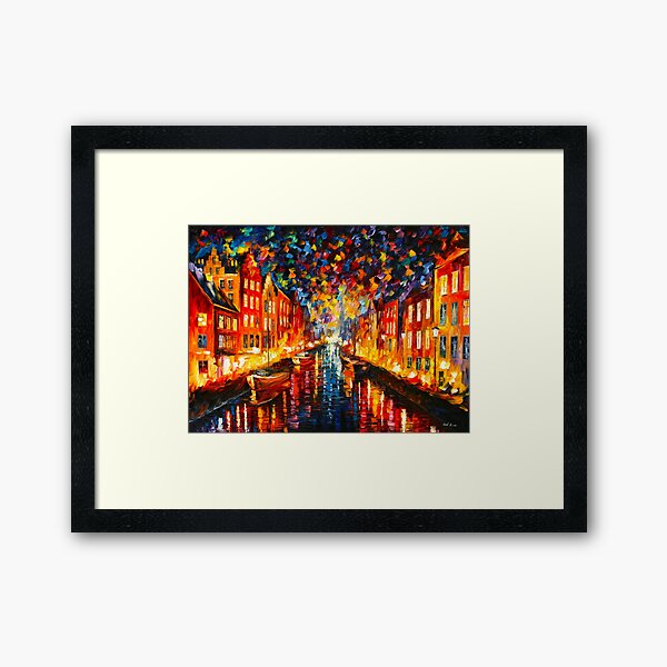 Item preview, NIGHT COPENHAGEN - Leonid Afremov designed and sold by Leonid Afremov.