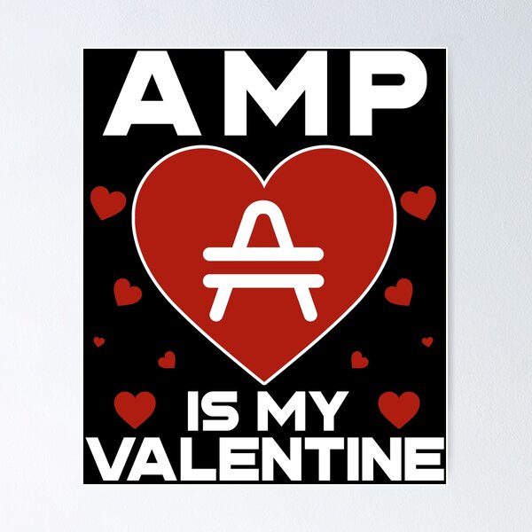 Item preview, AMP Is My Valentine Coin To The Moon Crypto Token Cryptocurrency Blockchain Wallet HODL designed and sold by AdamRoberts90.
