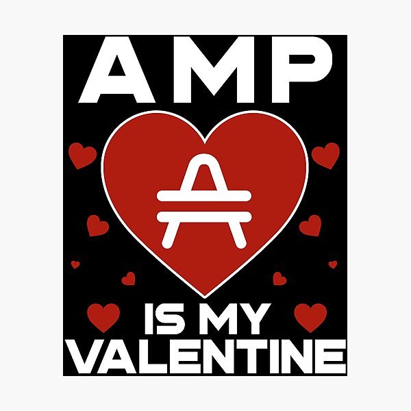 Item preview, AMP Is My Valentine Coin To The Moon Crypto Token Cryptocurrency Blockchain Wallet HODL designed and sold by AdamRoberts90.