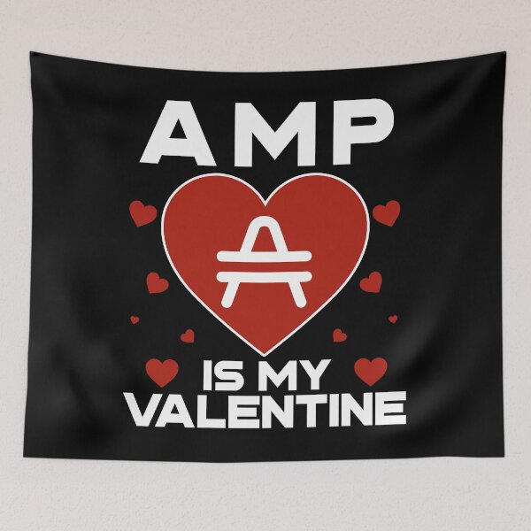 Item preview, AMP Is My Valentine Coin To The Moon Crypto Token Cryptocurrency Blockchain Wallet HODL designed and sold by AdamRoberts90.