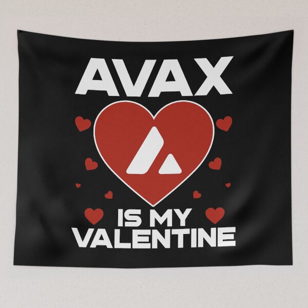 Item preview, Avalanche Is My Valentine AVAX Coin To The Moon Crypto Token Cryptocurrency Blockchain Wallet HODL designed and sold by AdamRoberts90.