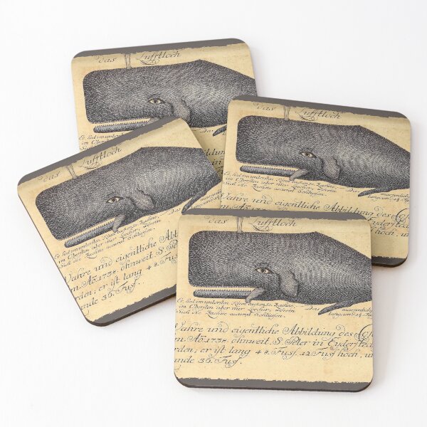 Item preview, Vintage Whale illustration by Johann Anderson, 1746 designed and sold by monsterplanet.