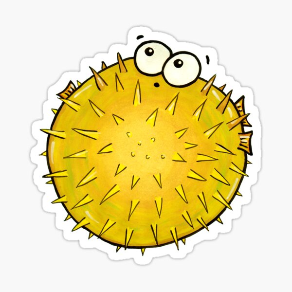 Barry the Blowfish Sticker
