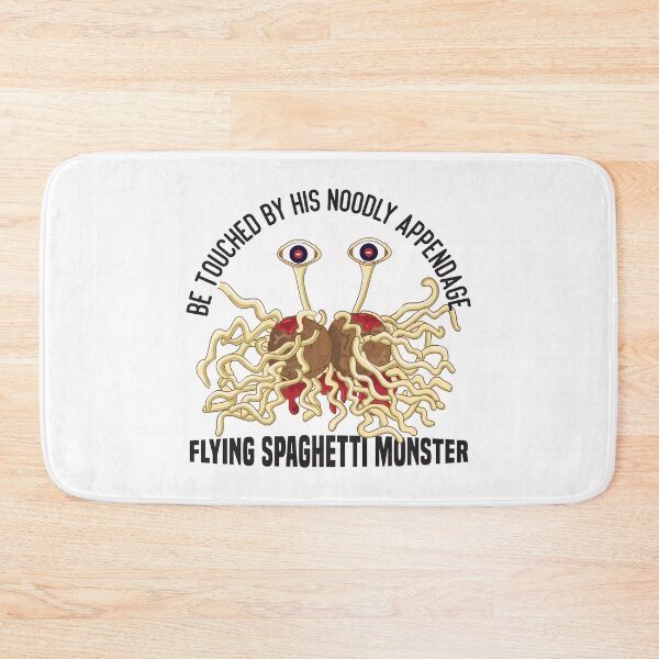 Item preview, Be touched by his noodly appendage FSM Atheist designed and sold by alltheprints.