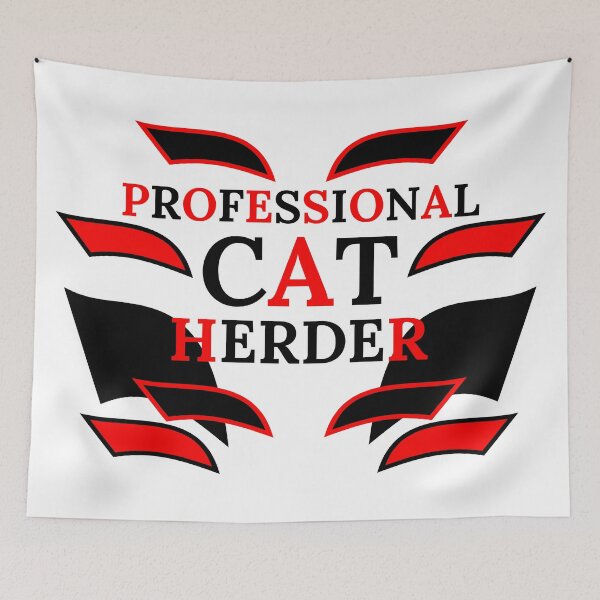 Item preview, Professional Cat Herder designed and sold by Yusuf-Design.