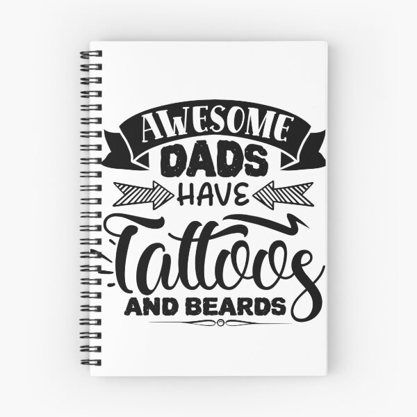 Item preview, Awesome dads have tattoos and beards designed and sold by Best-Designers.