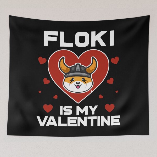 Item preview, Floki Inu Is My Valentine Coin To The Moon Crypto Token Cryptocurrency Blockchain Wallet HODL designed and sold by AdamRoberts90.