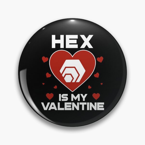 Item preview, HEX Is My Valentine Coin To The Moon Crypto Token Cryptocurrency Blockchain Wallet HODL designed and sold by AdamRoberts90.