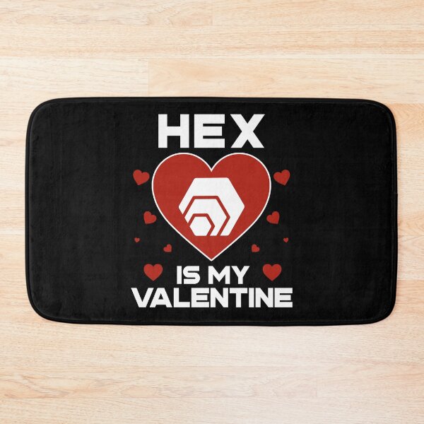 Item preview, HEX Is My Valentine Coin To The Moon Crypto Token Cryptocurrency Blockchain Wallet HODL designed and sold by AdamRoberts90.