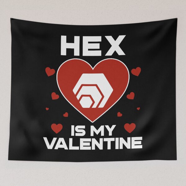 Item preview, HEX Is My Valentine Coin To The Moon Crypto Token Cryptocurrency Blockchain Wallet HODL designed and sold by AdamRoberts90.