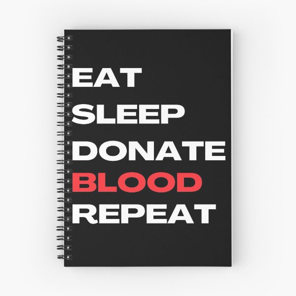 Item preview, Eat Sleep Donate Blood Repeat - National Blood Donor Month designed and sold by AwarenessCloud.