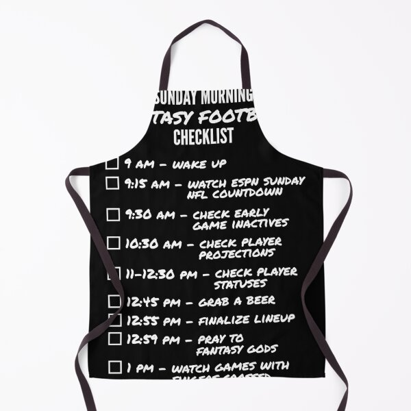 Item preview, Fantasy Football Checklist Essential T-Shirt.png designed and sold by JoeGalenski.