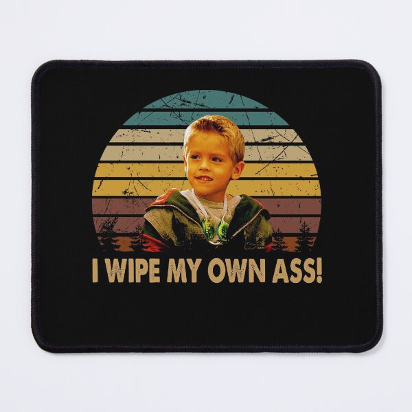 Item preview, I wipe my own ass poster art character vintage designed and sold by Barros1164.