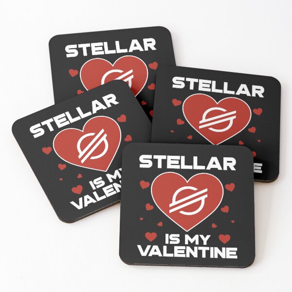 Item preview, Stellar Is My Valentine XLM Coin To The Moon Crypto Token Cryptocurrency Blockchain Wallet HODL designed and sold by AdamRoberts90.