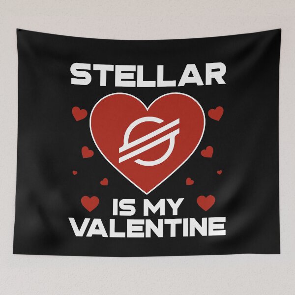 Item preview, Stellar Is My Valentine XLM Coin To The Moon Crypto Token Cryptocurrency Blockchain Wallet HODL designed and sold by AdamRoberts90.