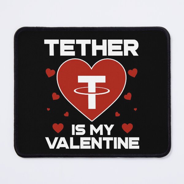 Item preview, Tether Is My Valentine USDT Coin To The Moon Crypto Token Cryptocurrency Blockchain Wallet HODL designed and sold by AdamRoberts90.