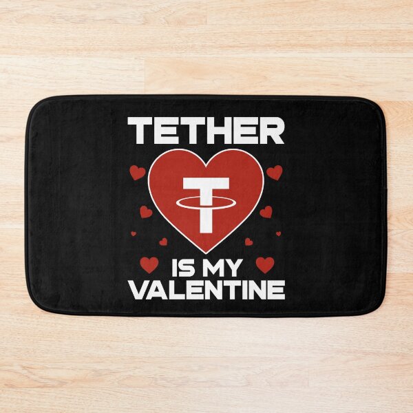 Item preview, Tether Is My Valentine USDT Coin To The Moon Crypto Token Cryptocurrency Blockchain Wallet HODL designed and sold by AdamRoberts90.