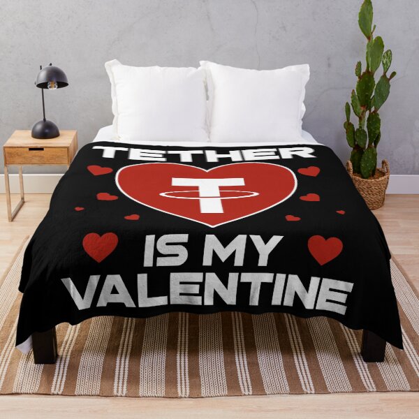Item preview, Tether Is My Valentine USDT Coin To The Moon Crypto Token Cryptocurrency Blockchain Wallet HODL designed and sold by AdamRoberts90.