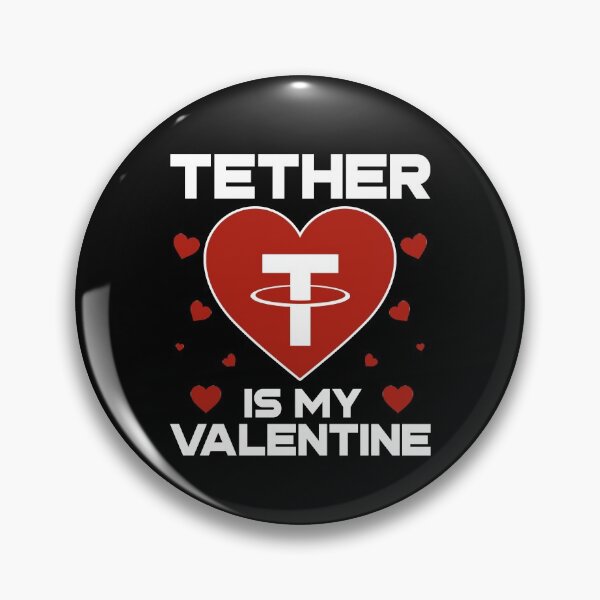 Item preview, Tether Is My Valentine USDT Coin To The Moon Crypto Token Cryptocurrency Blockchain Wallet HODL designed and sold by AdamRoberts90.