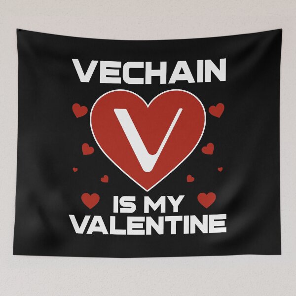 Item preview, Vechain Is My Valentine VET Coin To The Moon Crypto Token Cryptocurrency Blockchain Wallet HODL designed and sold by AdamRoberts90.