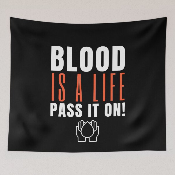 Item preview, Blood Is A Life Pass It On  - National Blood Donor Month designed and sold by AwarenessCloud.