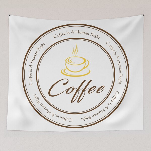Item preview, Coffee is a human right sign or symbol designed and sold by ZieProject.