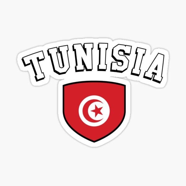 TUNISIE Tunisienne Drapeau TUNISIE 5cm Autocollants - Stickers x4