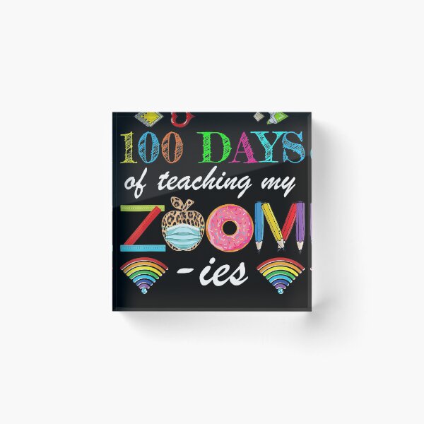 Item preview, 100 Days of School Teaching My Zoom-ies Virtual Teacher designed and sold by AaronWeedo.