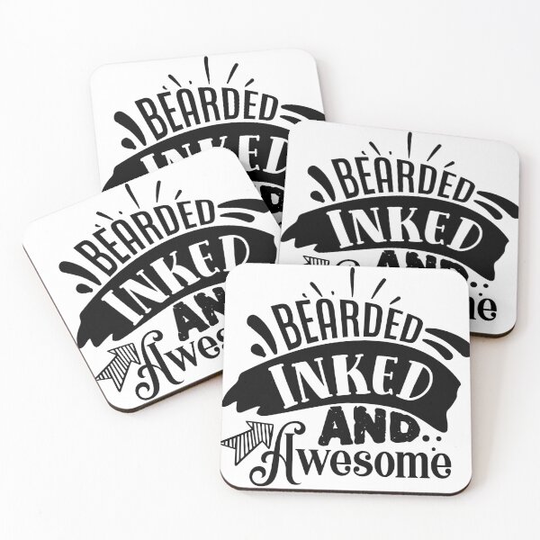 Item preview, Bearded inked and awesome designed and sold by Best-Designers.