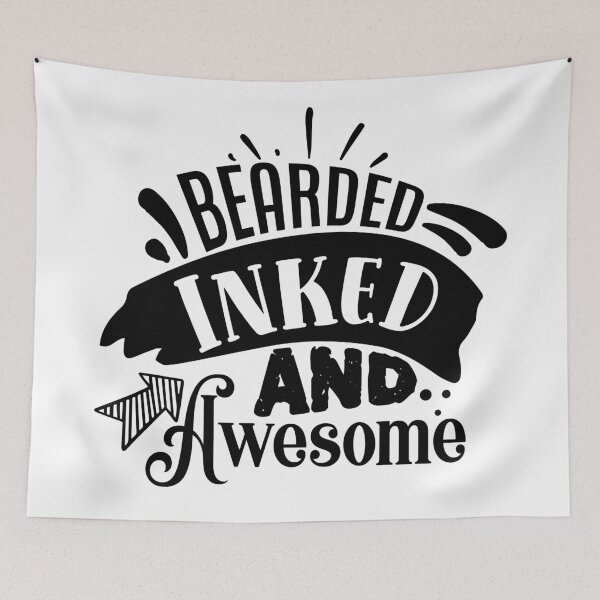 Item preview, Bearded inked and awesome designed and sold by Best-Designers.